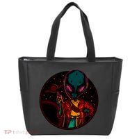 Neon Space Alien Tote Bag thumb 0