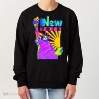 Neon Statue of Liberty Women's Sweatshirt thumb 0