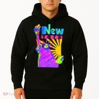 Neon Statue of Liberty Hoodie thumb 2