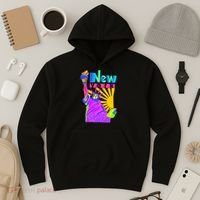 Neon Statue of Liberty Hoodie thumb 3