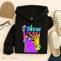 Neon Statue of Liberty Hoodie thumb 4