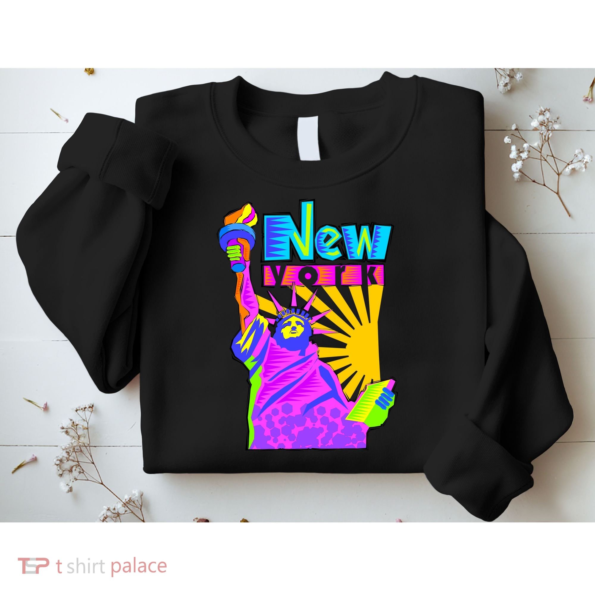 Neon Statue of Liberty Sweatshirt