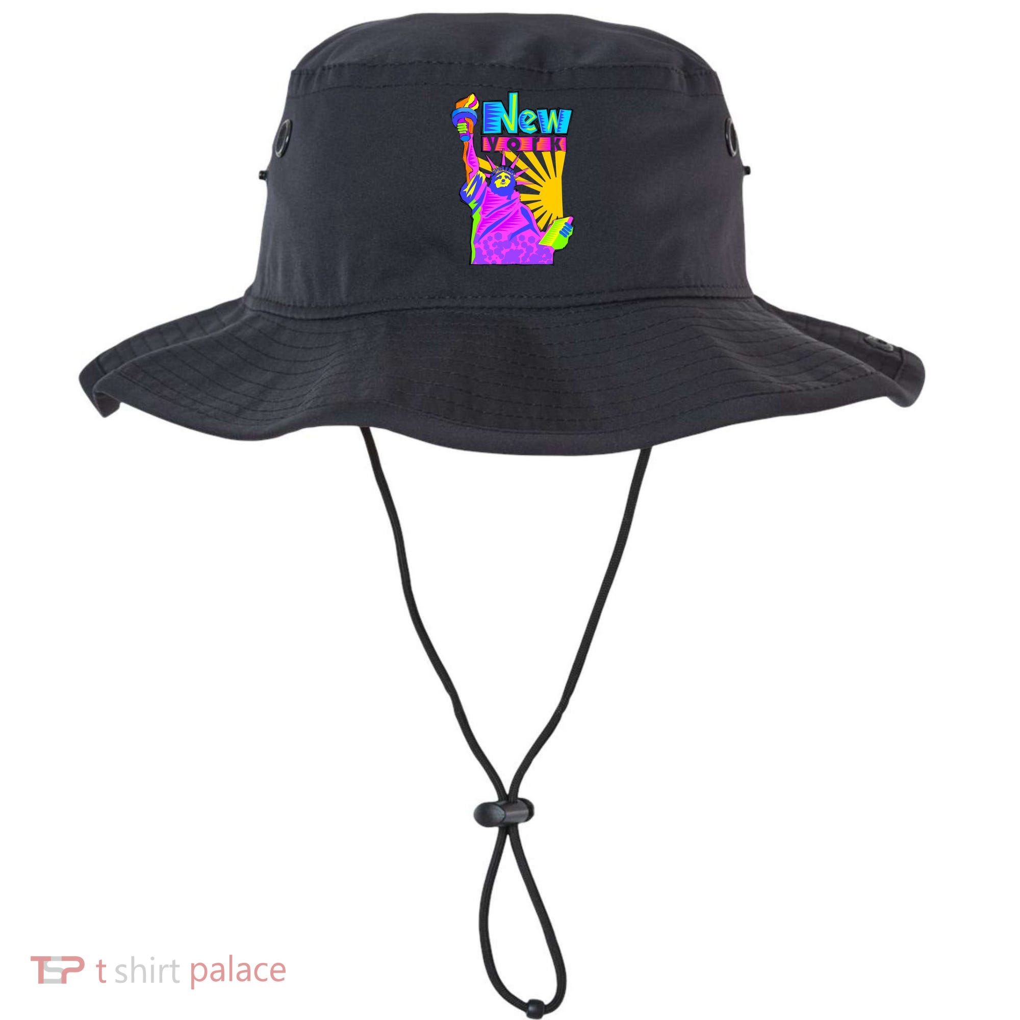 Neon Statue of Liberty Bucket Hat