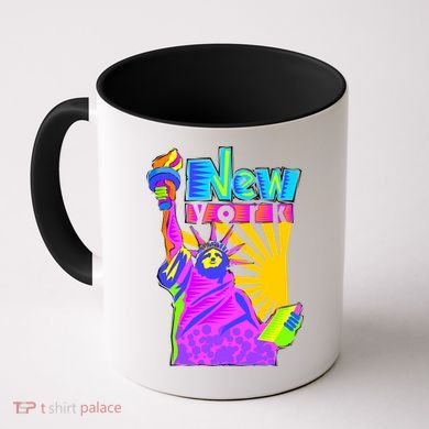 Neon Statue of Liberty Coffee Mug