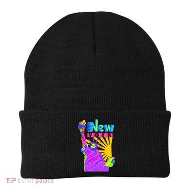 Neon Statue of Liberty Beanie