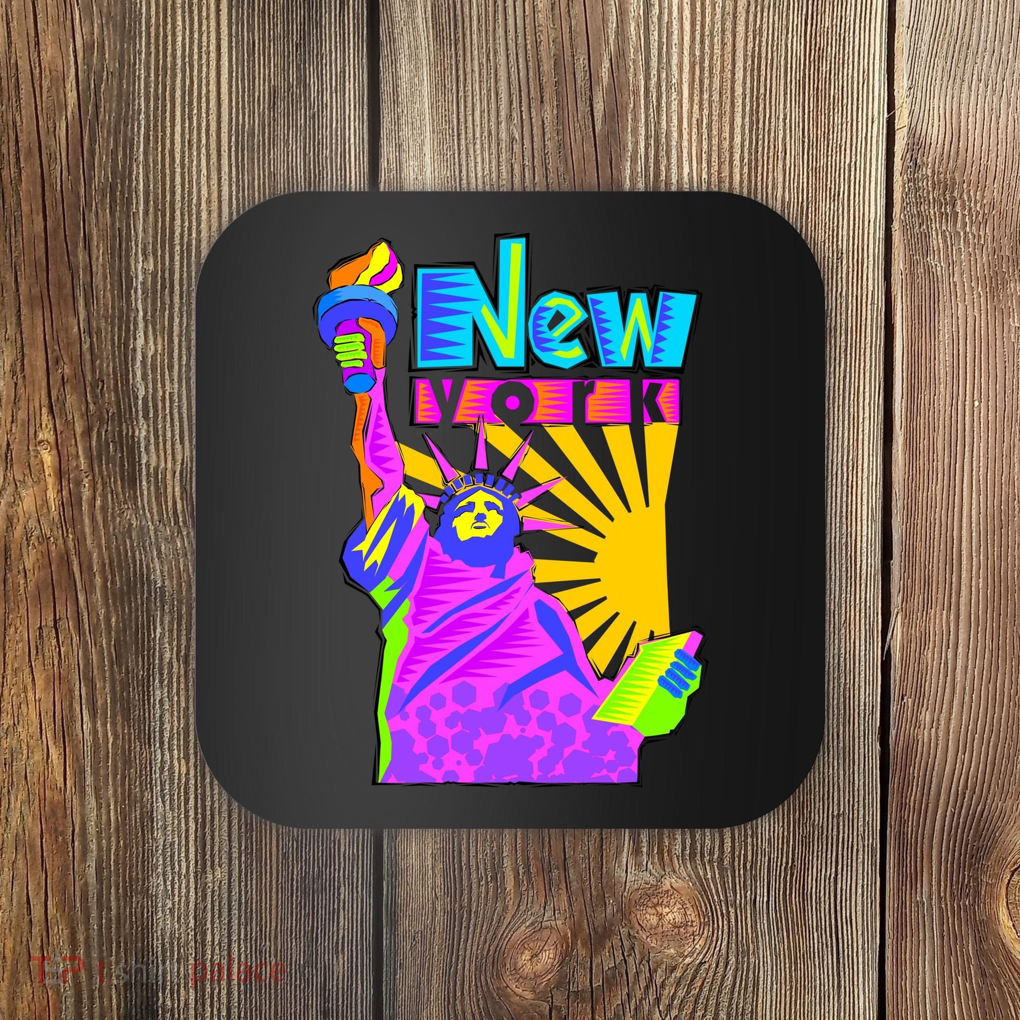 Neon Statue of Liberty Coaster