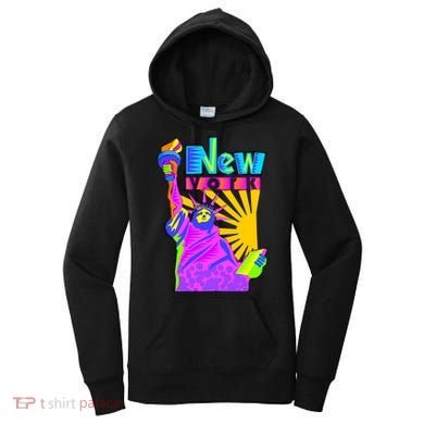 Neon Statue of Liberty Women's Hoodie