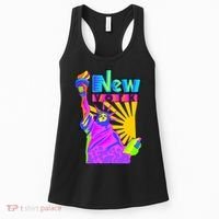 Neon Statue of Liberty Women's Tank Top thumb 0