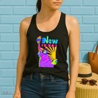Neon Statue of Liberty Women's Tank Top thumb 2
