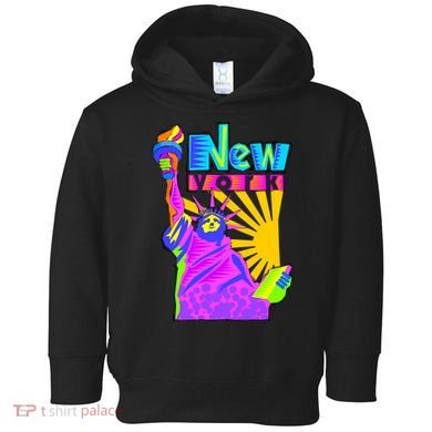 Neon Statue of Liberty Toddler Hoodie