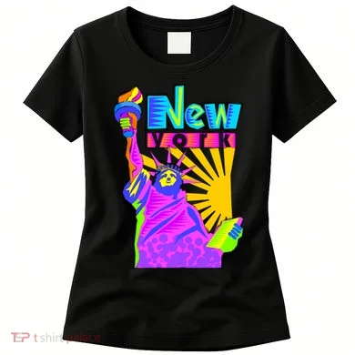 Neon Statue of Liberty Women's T-Shirt