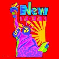 Neon Statue of Liberty Santa Hat thumb 1
