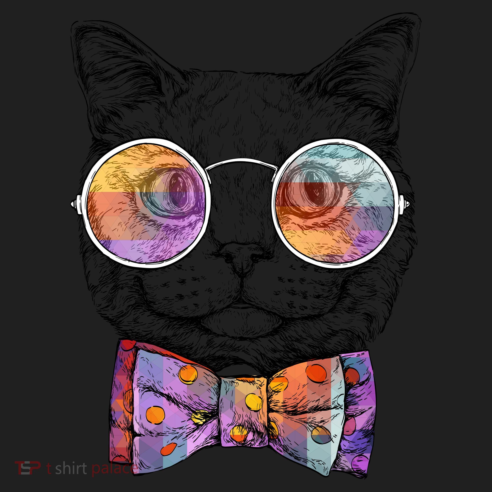 Nerd Cat With Glasses and Bow Tie Tumbler
