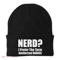 Nerd? I Prefer Intellectual Bad ass Beanie thumb 0