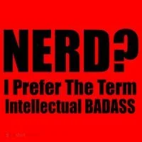 Nerd? I Prefer Intellectual Bad ass Santa Hat thumb 1