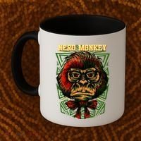 Nerd Monkey Coffee Mug thumb 2