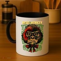 Nerd Monkey Coffee Mug thumb 4