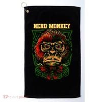 Nerd Monkey Golf Towel thumb 0