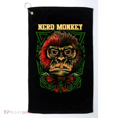 Nerd Monkey Golf Towel