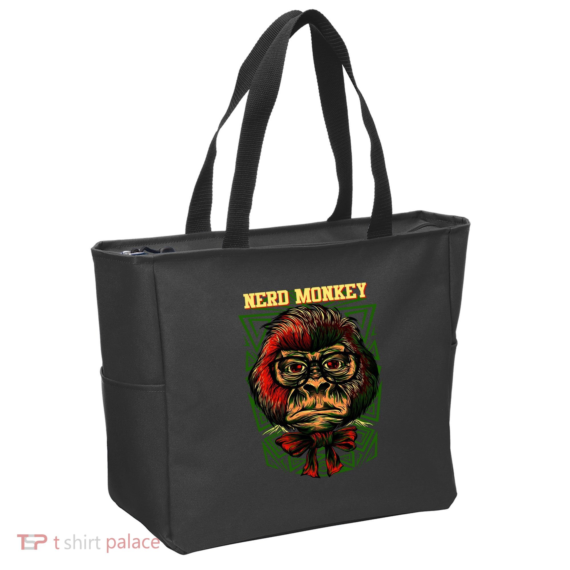 Nerd Monkey Tote Bag