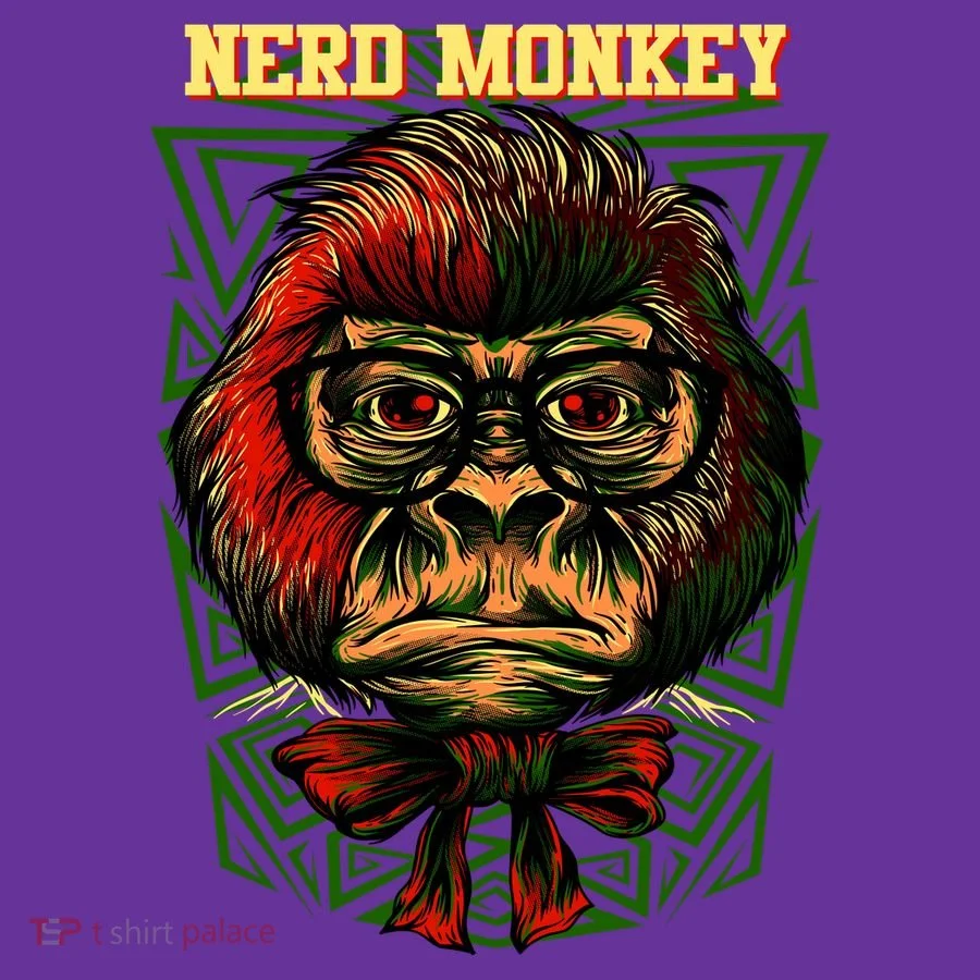Nerd Monkey Button
