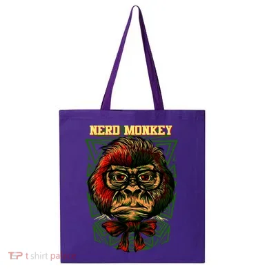 Nerd Monkey Tote Bag