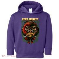Nerd Monkey Toddler Hoodie thumb 0