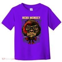 Nerd Monkey Toddler T-Shirt thumb 0