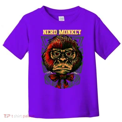 Nerd Monkey Toddler T-Shirt