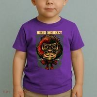 Nerd Monkey Toddler T-Shirt thumb 2