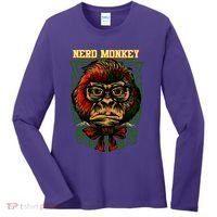 Nerd Monkey Women's Long Sleeve Shirt thumb 0