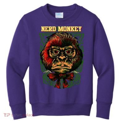 Nerd Monkey Kids Sweatshirt