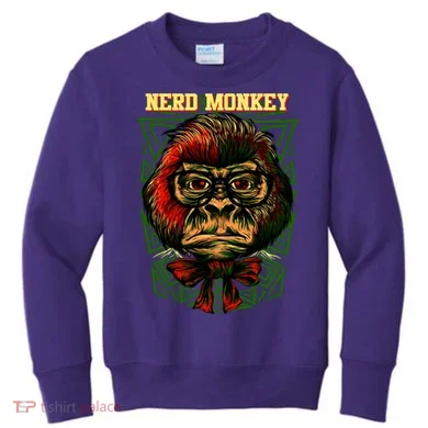 Nerd Monkey Kids Sweatshirt