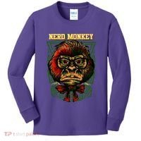 Nerd Monkey Kids Long Sleeve Shirt thumb 0