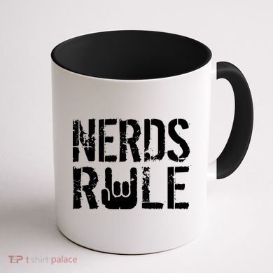 Nerds Rule Coffee Mug back