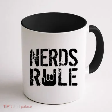 Nerds Rule Coffee Mug back