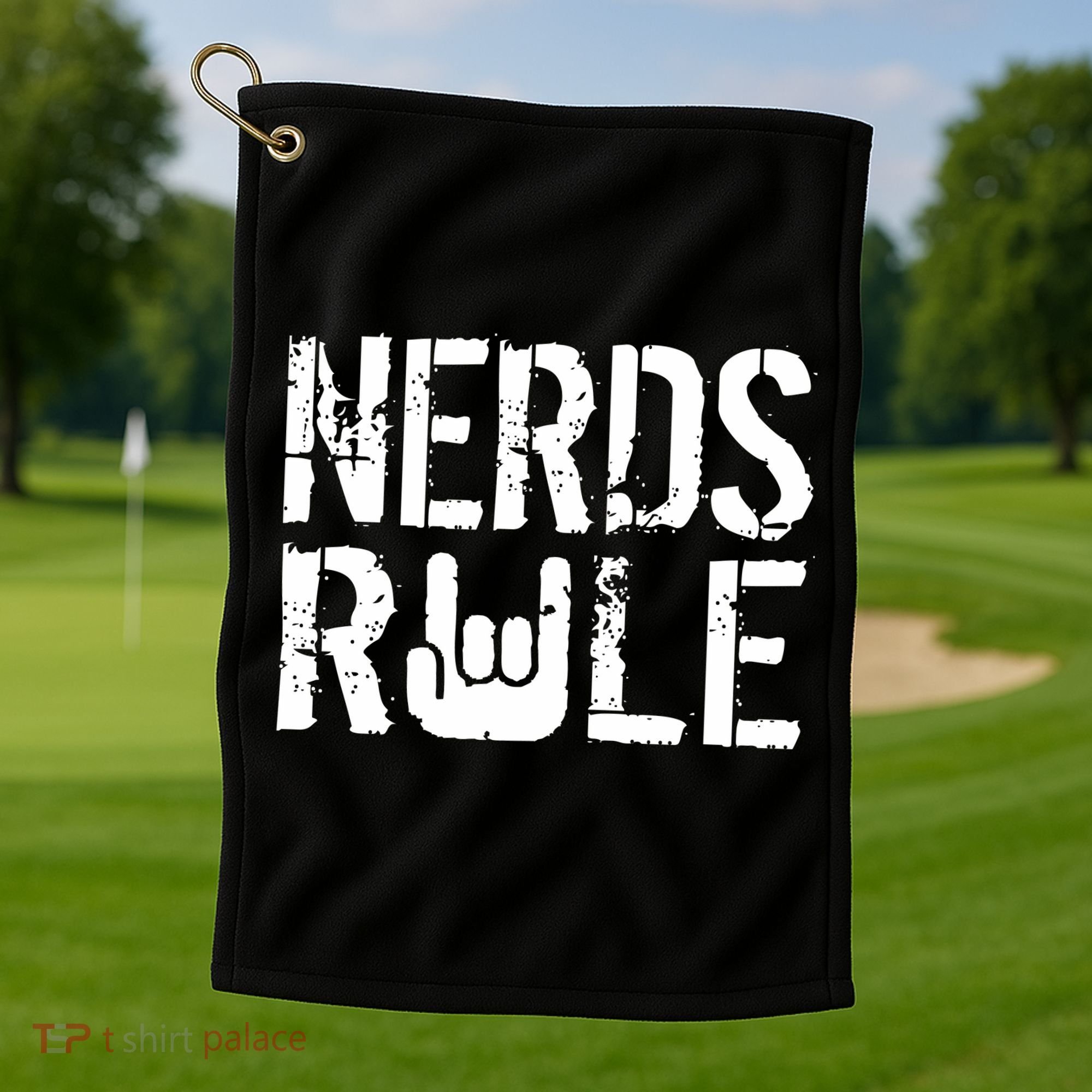 Nerds Rule Golf Towel