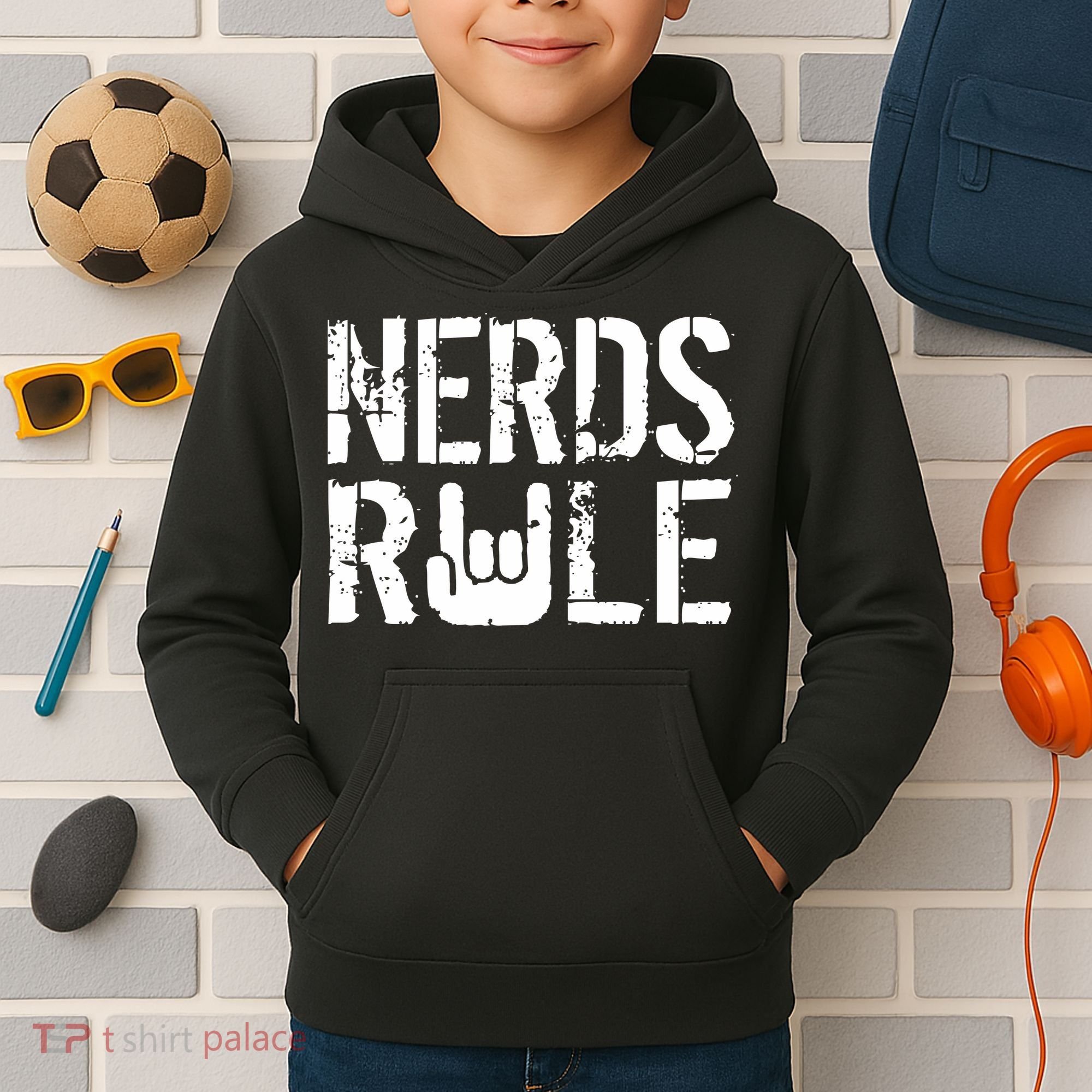 Nerds Rule Kids Hoodie