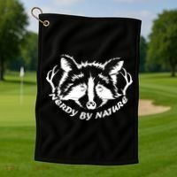 Nerdy By Nature Golf Towel thumb 1