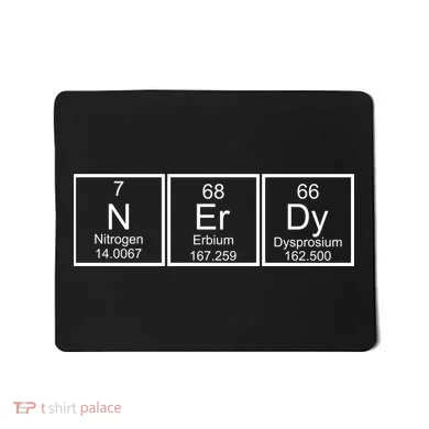 Nerdy Chemistry Periodic Table Mousepad