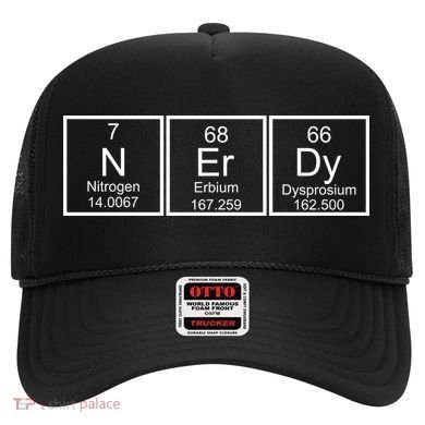 Nerdy Chemistry Periodic Table Hat
