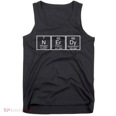 Nerdy Chemistry Periodic Table Tank Top