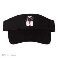 Nerdy Pug Dog With Glasses Visor thumb 0