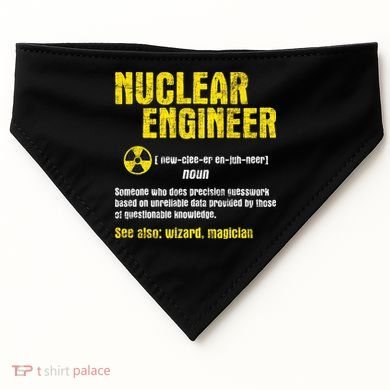 Nuclear Engineer Science Energy Engineering Radioactive USA-Made Doggie Bandana
