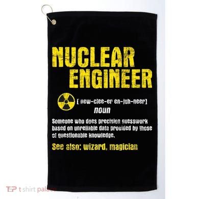 Nuclear Engineer Science Energy Engineering Radioactive Golf Towel
