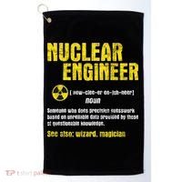 Nuclear Engineer Science Energy Engineering Radioactive Golf Towel thumb 0