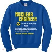 Nuclear Engineer Science Energy Engineering Radioactive Kids Sweatshirt thumb 0