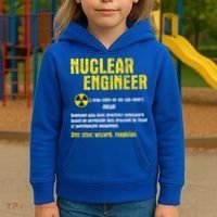 Nuclear Engineer Science Energy Engineering Radioactive Kids Hoodie thumb 3