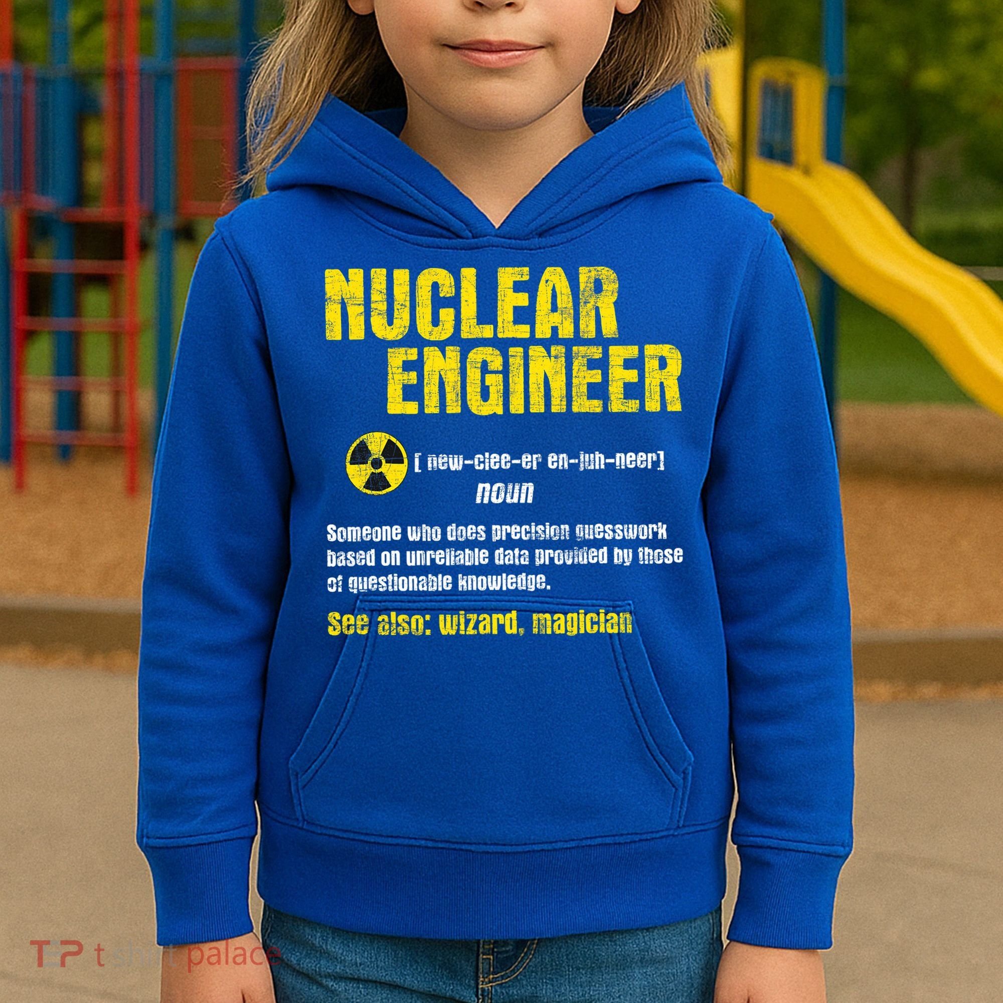 Nuclear Engineer Science Energy Engineering Radioactive Kids Hoodie