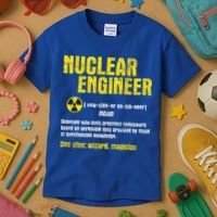 Nuclear Engineer Science Energy Engineering Radioactive Kids T-Shirt thumb 3